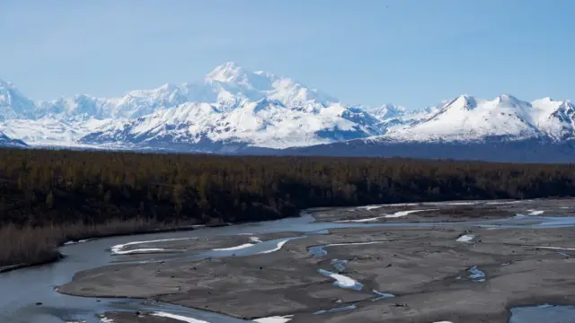 Chaine de montagnes visible au Denali ParK