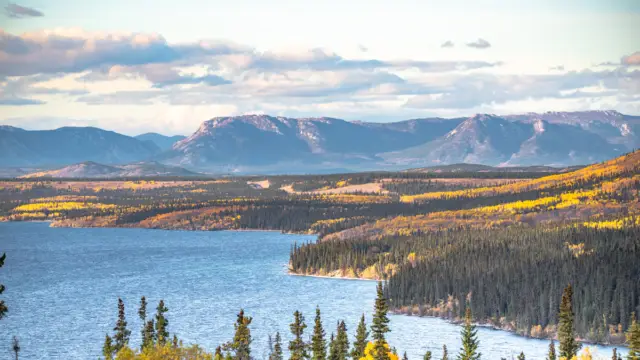 Lac Little Atlin à Yukon au Canada